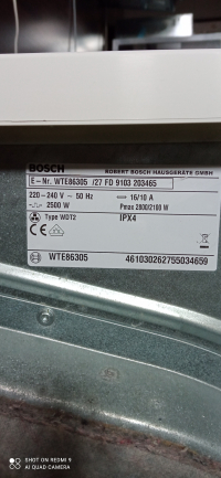 Сушилка для білизни Bosch WTE 86305
