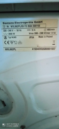 Пральна машинка б/у Siemens WXL962Pl