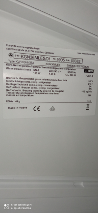 Новий холодильник Bosch KGN36 MLES/01